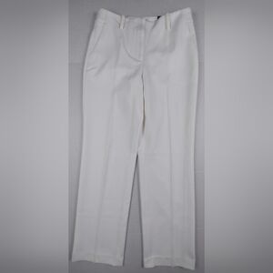 Talbots Southampton Pant Womens Size 4 White Straight Leg Stretch NWT